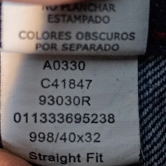 Vintage Chaps Jeans Mens Size 40x32 Straight Fit Blue Denim Relaxed Casual - Picture 16 of 16